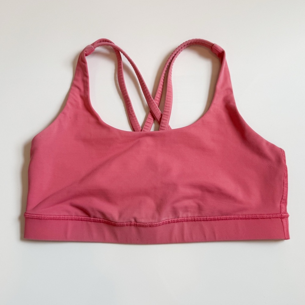 Lululemon Cross Straps Pink Sports Bra Womens 8